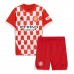 Girona Barnkläder Hemma matchtröja till baby 2024-25 Kortärmad (+ Korta byxor) Billigt